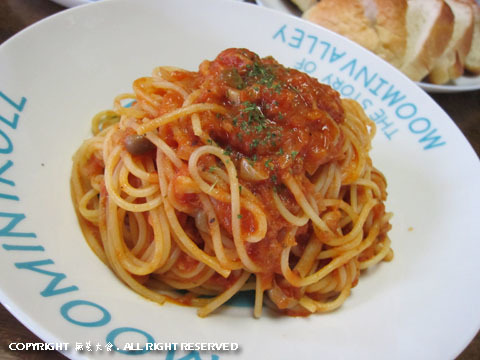 無芸作　ツナのトマトスパゲッティーニ