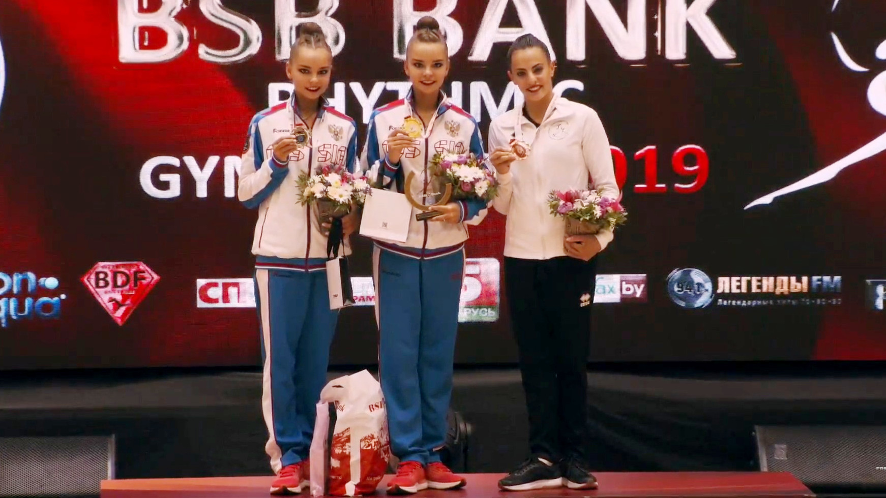 Award Ceremony Individual All-Around - World Challenge Cup Minsk 2019